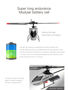 C129 V2 <span class=keywords><strong>Hélicoptère</strong></span> RC de voltige à 360 degrés, Mini avion, Modèle d'avion sans ailes à maintien d'altitude quadridirectionnel, Jouet d'aviation - Product Image 6