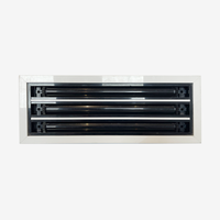 Système de climatisation personnalisé, grille d'aération linéaire en plastique réglable pour plafond, diffuseur à fentes