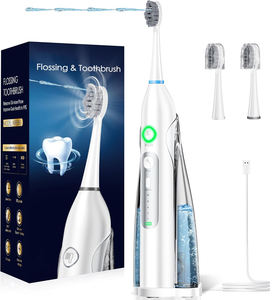 Productos más vendidos <span class=keywords><strong>Cepillo</strong></span> de dientes <span class=keywords><strong>eléctrico</strong></span> 2 en 1 <span class=keywords><strong>con</strong></span> hilo dental de agua Combo Impermeable Recargable Flosser Diente profesional - Product Image 1