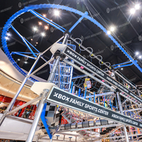 Parc d'aventure intérieur avec montagnes russes aériennes, divers toboggans et parc de trampolines par Cheer Amusement