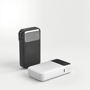 Power Bank Personalizzabile da 10000mAh con Display Digitale LED, Porte Multiple e Spina AC Trasparente in ABS per Telefoni - Product Image 1