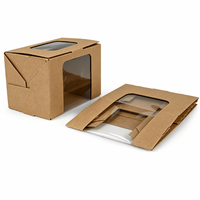 Boîte de présentation de produits en carton ondulé prête à l'emploi, perforée avec ligne de déchirement, personnalisable, en carton kraft, pour fruits et légumes