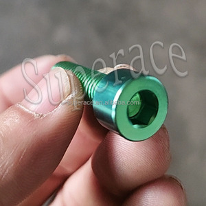 Nouveau boulon à six pans creux Superace Titanium GR5 M3-M20, vis arc-en-ciel bleu brûlé noir or pour moto et vélo - Product Image 3