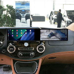 ZWNAV Double écran multimédia de navigation Android 13 de 12,3 pouces pour tableau de bord, navigation GPS pour <span class=keywords><strong>Mercedes</strong></span> Benz Vito 2019-2025, mise à niveau - Product Image 1