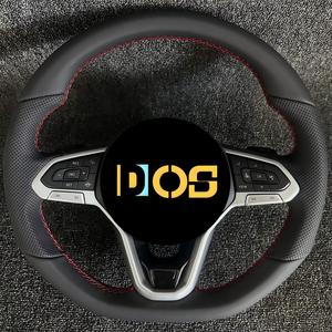 Volante Deportivo DOS de Fibra de Carbono y Alcántara con LED para <span class=keywords><strong>Volkswagen</strong></span> VW Golf R Mk8 Mk7.5 GTI Jetta Passat B8 Tiguan <span class=keywords><strong>Arteon</strong></span> CC Audi A3 8V - Product Image 6