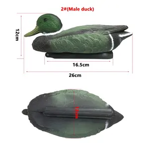 Outdoor Hunting Mallard Decoy Plastic Waterproof PE Floating Duck