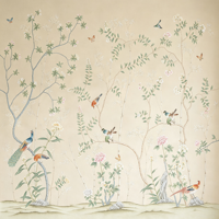 Papier peint personnalisé, fond mural fleurs et oiseaux, papier peint élégant et luxueux pour chambre à coucher, salon, hall d'entrée et salle à manger