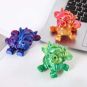 Figura de Animal Adorable Impresa en 3D, Juguete Antiestrés, Adorno de Escritorio Colorido, Regalo Creativo para Niños, Escala 1/12 - Product Image 3