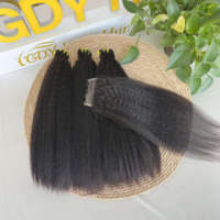 GDYhair Paquet de cheveux Paquets de cheveux humains brésiliens avec fermeture 4x4 HD et frontaux Ensembles Vente en gros Paquet et ensemble de fermeture