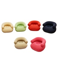 Fauteuil gonflable portable moderne pliable en PVC 0,35 mm pour salon et hôpital, avec accoudoir et dossier gonflables en forme de U, idéal pour la détente
