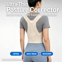 Correcteur de posture, soutien dorsal, bretelles d'épaule, support de colonne vertébrale, bande abdominale, redresseur de dos supérieur réglable