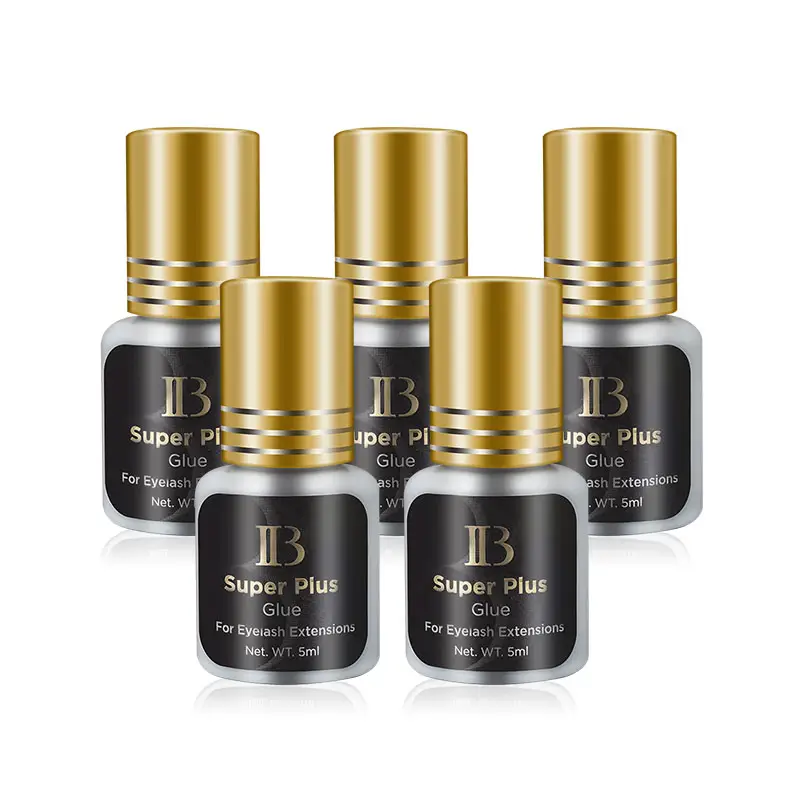 5 ml Korea Fast Dry Eyelash Extension IB ibeauty  Super Plus Glue Black Strong Adhesive For Individual Lashes Extensions OEM ODM