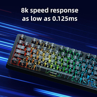 Clavier de jeu filaire AJAZZ AK980 MAX 98 touches avec interrupteurs magnétiques HE, Hot Swap, RGB, taux de rafraîchissement 8K, personnalisable