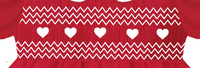 Robe pour filles à col blanc avec cœur rouge brodé à la main, motif cœur blanc, manches bouffantes, grand nœud au dos, tenue de la Saint-Valentin pour tout-petits