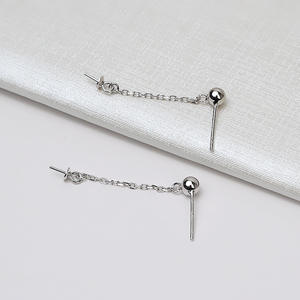 Aretes de Bola de Plata S925 para Mujer, Versátiles, 3mm 4mm 5mm, con Piedra Principal de Diamante, Oro Rosa, Oro Blanco, Personalizados 1627 - Product Image 5