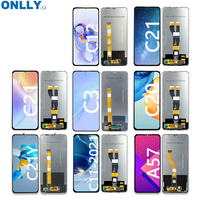 Layar LCD Ponsel untuk OPPO A3 A16K A5S A9 A15 A53 Find X2 X3 Neo untuk Vivo Layar LCD Y20 Y21 Y52 Combo Layar untuk Realme