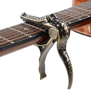 Metallo chitarra folk personalità premium coccodrillo chitarra capo 6 stringhe pick holder accessori per chitarra - Product Image 6