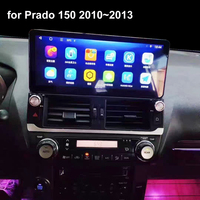 Reproductor de Radio Estéreo Multimedia con Pantalla QLED de 12.3'' Android con Carplay y BT para Toyota Land Cruiser Prado 150 2010~2013 2014~2017