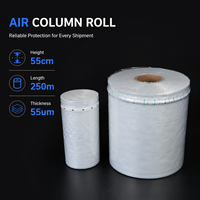 Rouleau de film gonflable à colonnes d'air antichoc pour emballage, style sac, fournisseur en gros pour pièces industrielles