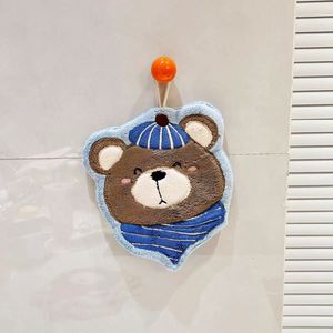 Cute Cartoon Coral Fleece Hand Towel 18x25 Cm Kitchen Bathroom Use - Product Image 3