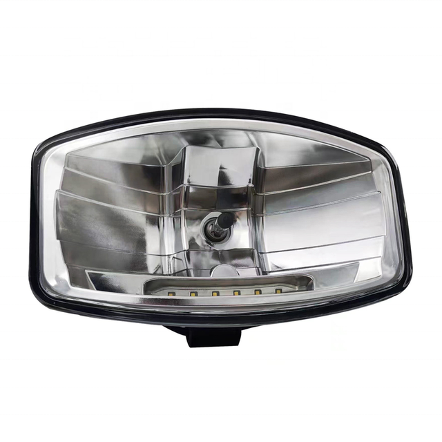 24V Heavy Truck Head Light Halogen Spotlight Set with H7 Bulbs + LED Position Lamp Jumbo 320 FF for SCANIA VOLVO MAN RENAULT
