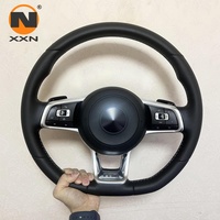 Volant de voiture en cuir lisse perforé noir pour Volkswagen Golf 8 - Prix de gros