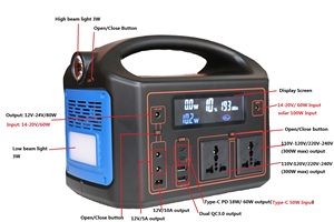 Meilleure batterie externe AC 2019 <span class=keywords><strong>2020</strong></span>, 110v 220v, énergie solaire, batterie externe 578WH 300W 500W avec prise AC, Singapour, Australie, Nouvelle-Zélande - Product Image 4