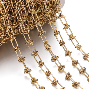 Nueva Cadena de Acero Inoxidable Hecha a Mano con Nudos Circulares, Cadena Versátil para Collares, Pulseras y Accesorios de Ropa - Product Image 3
