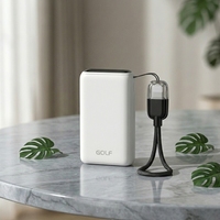 Batería Externa Portátil Mini de 10000mAh al por Mayor con Carga Rápida PD 20W, OEM, Metálica y con Pantalla LCD, Cable Integrado para Laptop