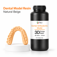 Résine Composite Dentaire 1kg Photopolymérisable UV 405nm, Résine Modélisation Orthodontique Coulable à Faible Retrait, Matériau d'Impression 3D Dentaire pour Laboratoire