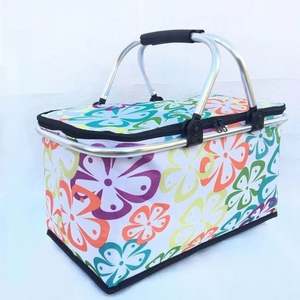 Cesta de pícnic para niños pequeños, salida familiar, comida para 4 personas, cestas de lujo plegables para exteriores, venta antigua <span class=keywords><strong>Wilow</strong></span> con cubierta - Product Image 4