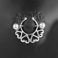 Anneaux de téton et clous de langue en acier inoxydable, style mode euro-américaine, avec strass en cristal et motifs abeille et ailes d'ange, pour mariage/anniversaire