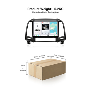 Youducar para <span class=keywords><strong>Santa</strong></span> <span class=keywords><strong>Fe</strong></span> 2006-2012, Radio de Coche Android, Reproductor de CD, Unidad Principal, Navegación, CarPlay, Audio de Alta Resolución, Asistencia de Marcha Atrás, Capacitivo - Product Image 3