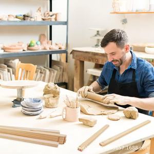 Nuevos artículos esenciales para la cocina transfronteriza, artículos de uso diario para el hogar, artesanías de madera, herramientas de cerámica fáciles de usar para amasar. - Product Image 2