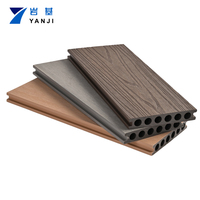 Planche de terrasse en bois composite imperméable anti-UV pour extérieur, plancher en bois composite WPC, carreaux de sol