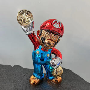Figuras de Resina de 40CM y 75CM, Estatua de <span class=keywords><strong>Mario</strong></span> en Varios Colores, Escultura de <span class=keywords><strong>Mario</strong></span> Cromado, Figuras de Juguete de <span class=keywords><strong>Mario</strong></span>, Regalo, Escultura Pop Art - Product Image 1