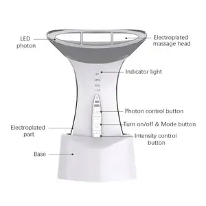 Prodotti caldi RF Ems dispositivo di sollevamento del collo di vibrazione pelle strumenti di bellezza strumento viso macchina massaggiatore viso