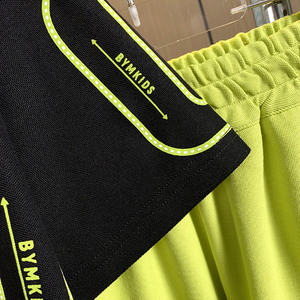 BCA Enfants Vêtements De Luxe Ensemble Enfant <span class=keywords><strong>Garon</strong></span> Lettre Imprimer Mode T-Shirt avec Logo Imprimé Couleur Unie Style Décontracté Prix - Product Image 6