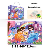 Bolsa de regalo de rompecabezas grande portátil de estilo Animal Charisma al por mayor Juguetes Educativos de educación temprana para artesanías de papel de 3 a 6 años