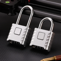 Cadenas à combinaison robuste en alliage de zinc avec logo personnalisé, 4 chiffres, étanche, pour extérieur, cadenas à code portable pour casier