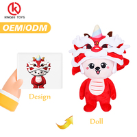 Peluche personnalisée Kinqee, jouet en peluche doux, cadeau d'entreprise, fabricant de jouets en peluche, jouet en peluche personnalisé