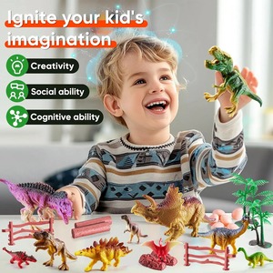 Giocattolo statuette modello animale di simulazione di dinosauro include Dino Aufbewahrungs Box il <span class=keywords><strong>mondo</strong></span> dei dinosauri giocattoli regalo per bambini - Product Image 2