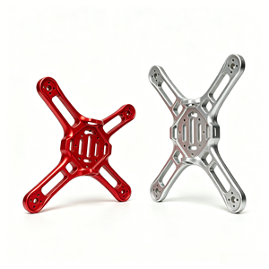 Chasis de aluminio mecanizado por CNC para cuadricóptero, piezas de repuesto personalizadas para drones, chasis de carreras FPV de aleación con electroerosión por hilo de acero inoxidable - Product Image 4