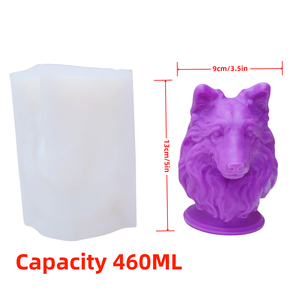 Lindo molde de silicona para perros, resina de <span class=keywords><strong>Border</strong></span> <span class=keywords><strong>Collie</strong></span>, velas, yeso, molde de regalo de recuerdo Trofeo de competición para mascotas pastores alemanes - Product Image 6