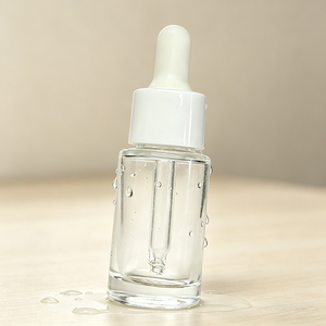<span class=keywords><strong>Mini</strong></span> Botella de Vidrio Transparente con Gotero, Tapa Blanca, Recargable, para Aceites Esenciales, Suero Facial, Cuidado de la Piel, Cosméticos, Venta al Por Mayor - Product Image 3