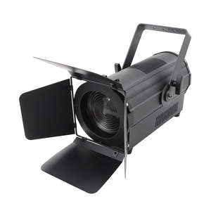 Luz de Estágio <span class=keywords><strong>LED</strong></span> <span class=keywords><strong>Fresnel</strong></span> Branca Elétrica de 200W para Estúdio, Sala de Reuniões, Galeria de Arte, Iluminação de Palco - Product Image 4