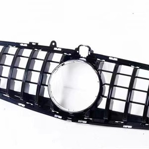 Grille Mercedes-Benz Cls63 W218 à barres verticales noires et argentées, pare-chocs en plastique ABS - Product Image 2