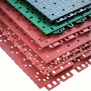 Revêtement de sol sportif modulaire intérieur extérieur portable Systèmes de cour arrière Revêtement de sol sportif <span class=keywords><strong>NBA</strong></span> 3X3 Revêtement de sol certifié FIBA Blue Team - Product Image 3