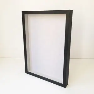 High Quality 30x40 CM Wood MDF Black White Custom photo frame 3D Wall Shadow Box Frame