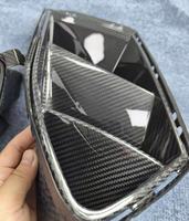 Cache de ventilation de conduit d'admission d'air pour pare-chocs avant en fibre de carbone sèche pour BMW G80 M3 G82 G83 M4 2021-2024 – Remplacement du conduit d'admission d'air